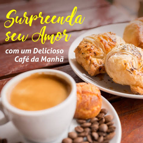 1 Pão C/ Ovo 1 Misto Quente 1 Suco de Laranja 500ml  1 Pão doce Pequeno  1 Sonho (Doce de leite ou Creme)