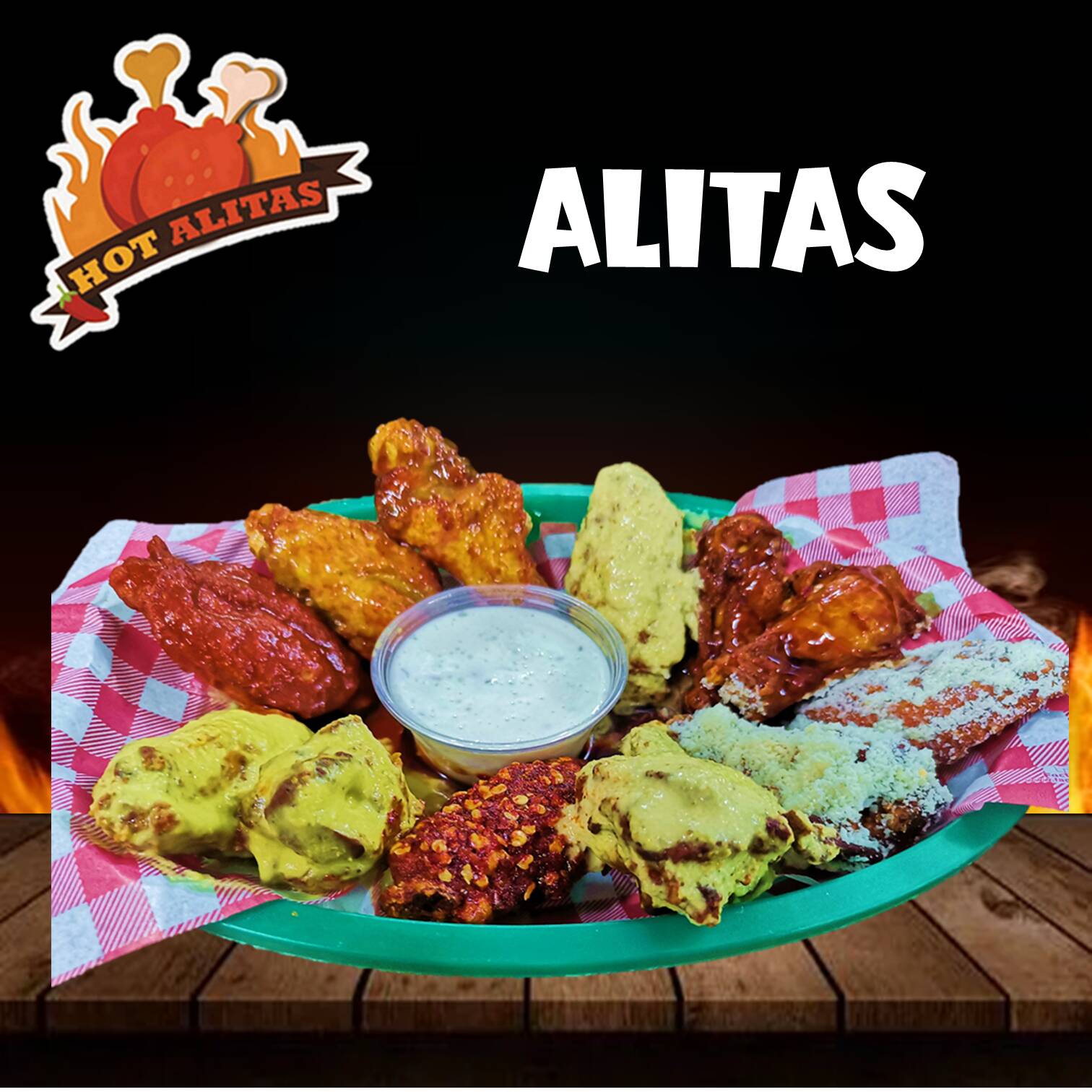 1/2 Kg de  Alitas