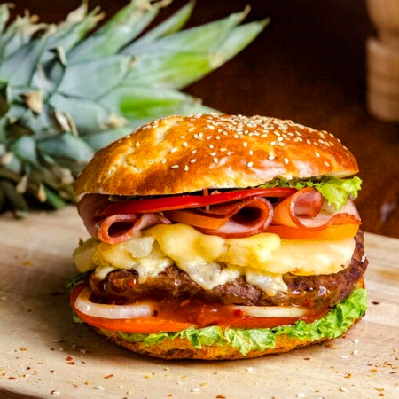 Hamburguesa Hawaiiana