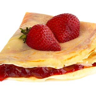 3 Crepas mermelada de fresa