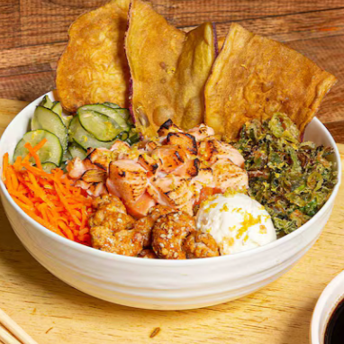 ARROZ, COUVE, SUNOMONO, DORITOS