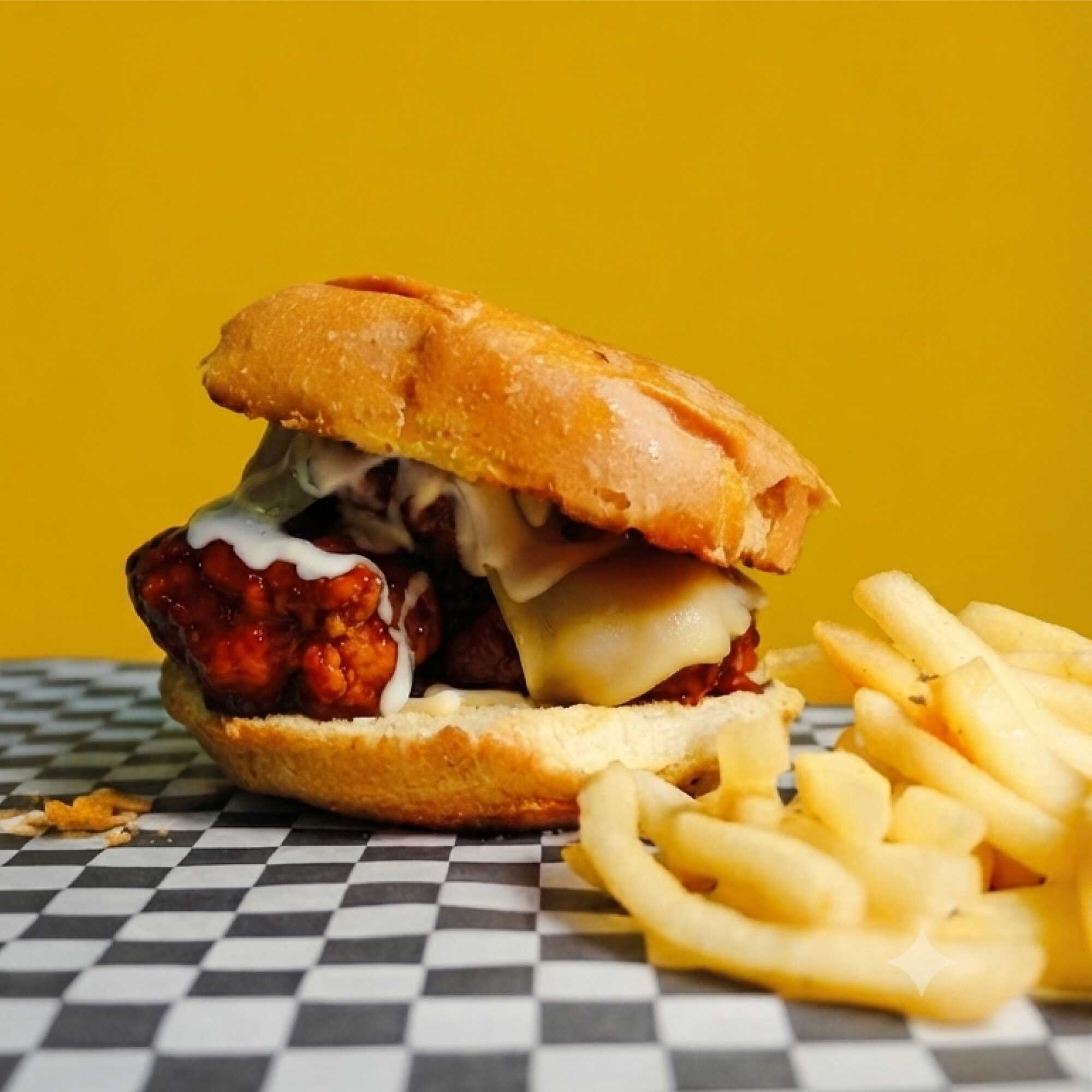 Combo Hamburguesa Boneless+ Papas