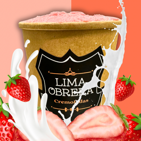 Cremolada de Fresa con Leche 1/2 L