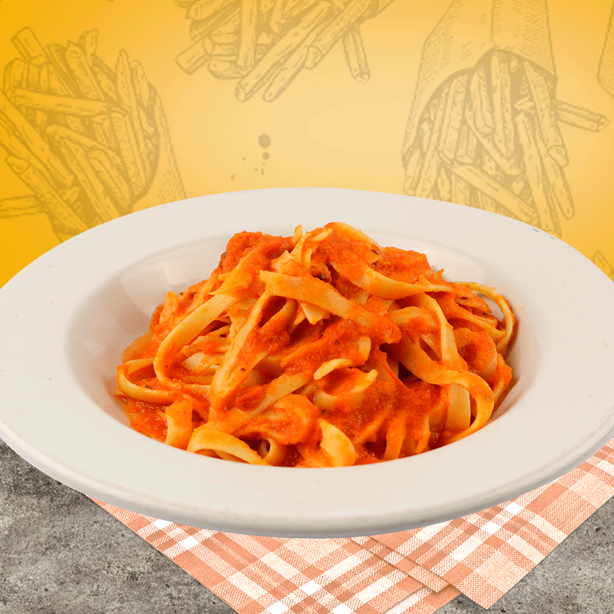 Fetuccine Pomodoro Media Orden C