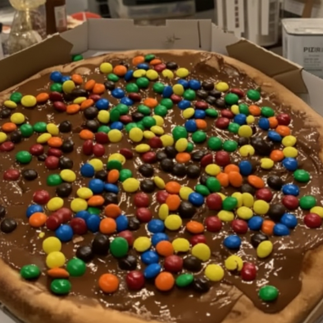 Chocolate com M&MS