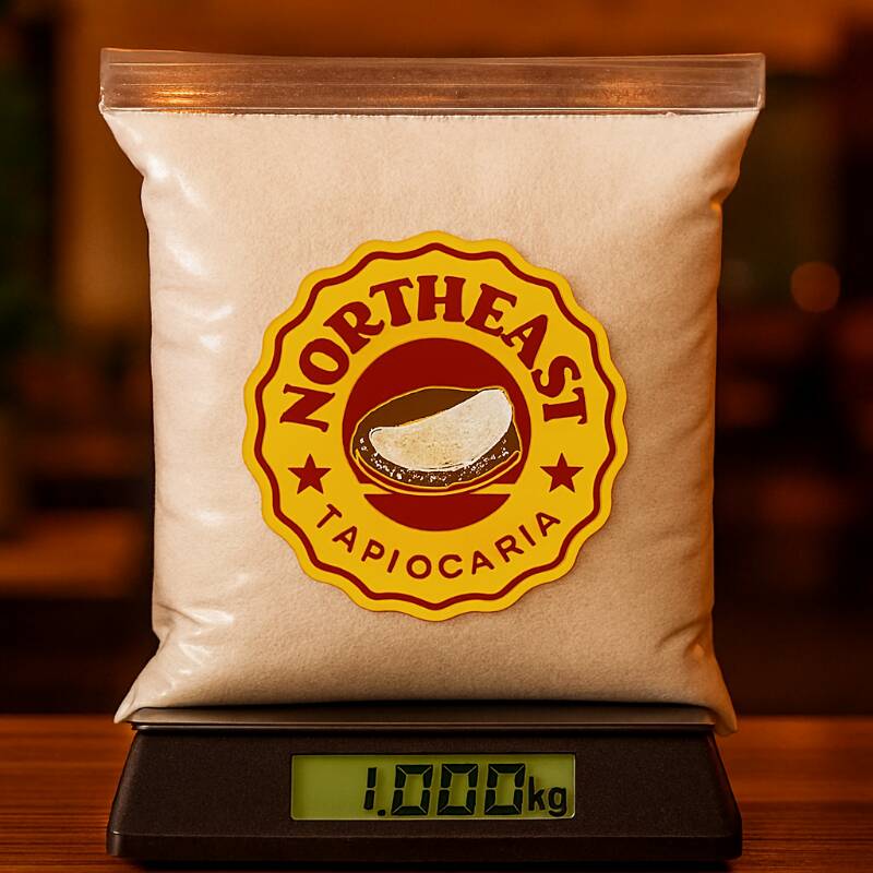 Massa de Tapioca Artesanal — 1kg Feita com carinho, tradição e qualidade! Descubra o sabor autêntico do Nordeste com nossa massa de tapioca 100% artesanal. Produzida com goma fresca e selecionada, ela é peneirada e embalada com cuidado para garantir textura fininha, leve e perfeita para o preparo de tapiocas macias ou crocantes — do jeitinho que você gosta! Benefícios que fazem a diferença: - Sem glúten e naturalmente leve - Ideal para dietas saudáveis e refeições rápidas - Pronta para usar: é só colocar na frigideira! Perfeita para cafés da manhã, lanches ou até pratos gourmet. Com 1kg, você prepara várias tapiocas deliciosas para toda a família ou para vender com qualidade profissional. Experimente e sinta o sabor da tradição em cada mordida. Seu paladar vai agradecer!