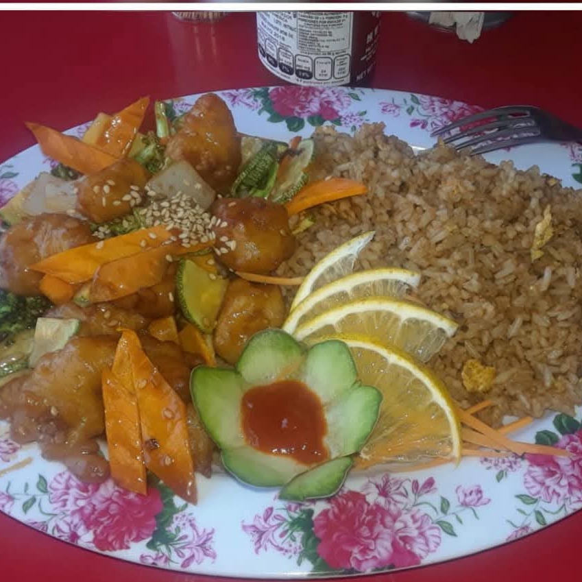 Pollo con ajonjoli mediano