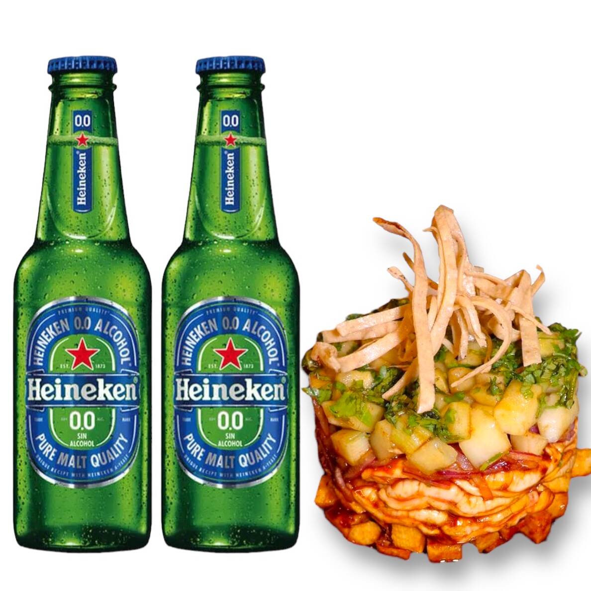 Aguachile NEGRO + 2 HEINEKEN Sin Alcohol 250 Ml.