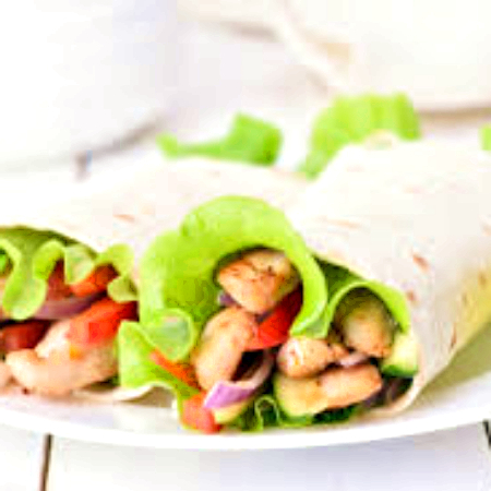 Wrap de Pollo Bufalo Con Te de Durazno