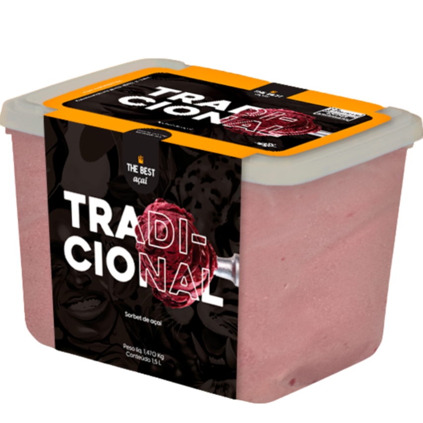 O clássico que todo mundo ama! O Açaí Tradicional da The Best Açaí tem sabor intenso, textura cremosa e é feito com polpa 100% natural. Perfeito para quem quer energia, refrescância e aquele gostinho autêntico do açaí Original.