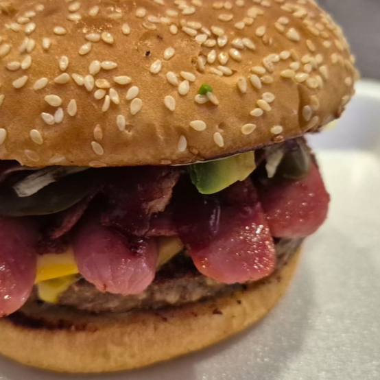 Hamburguesa Queso Tocino