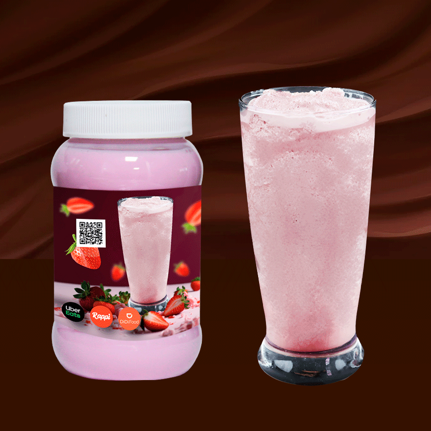 Frappe De Fresa de Leche 500 ml
