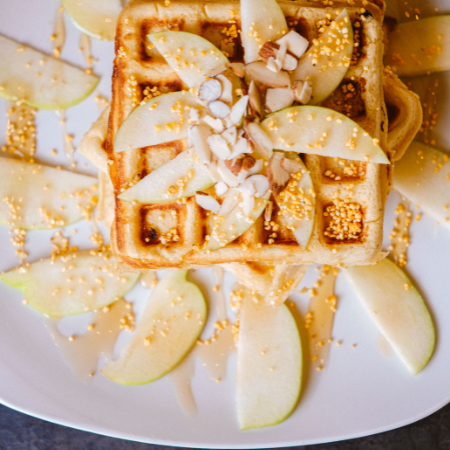 Waffles Manzana