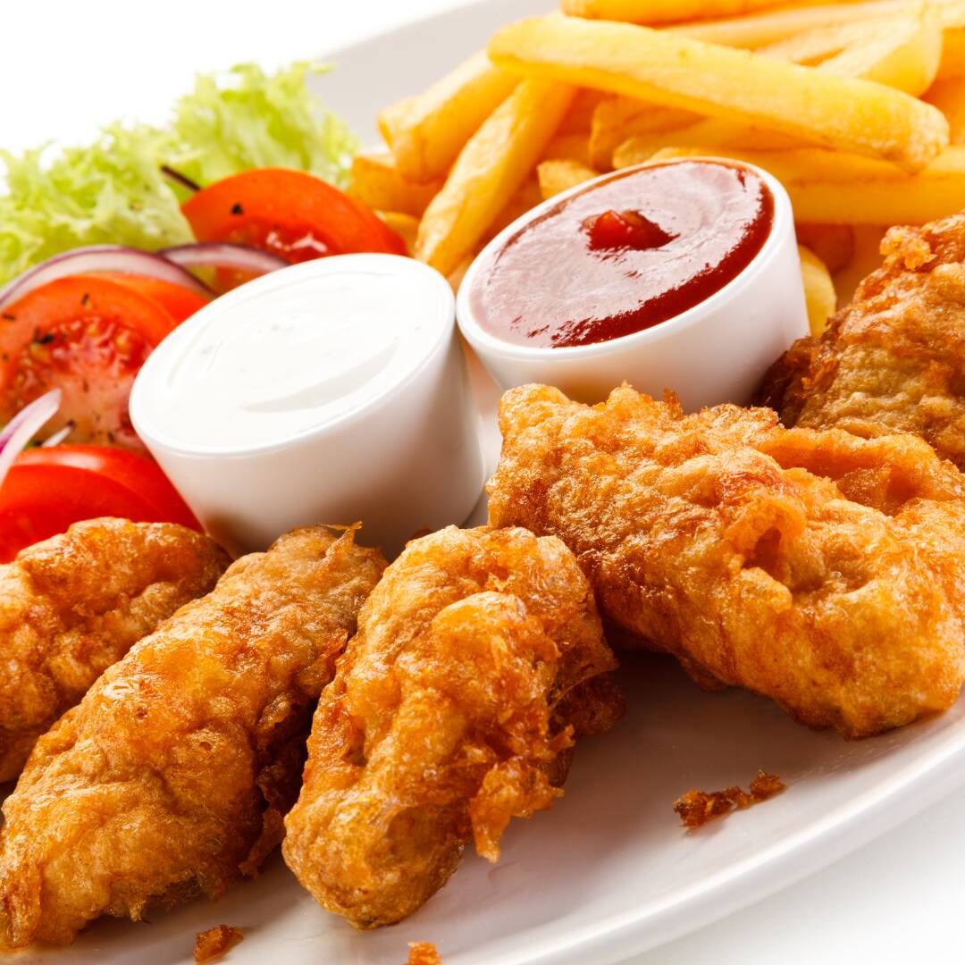 Dedos de Pollo con Papas
