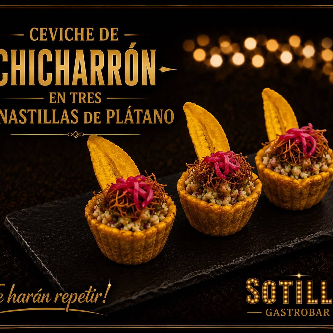 Ceviche chicharrón