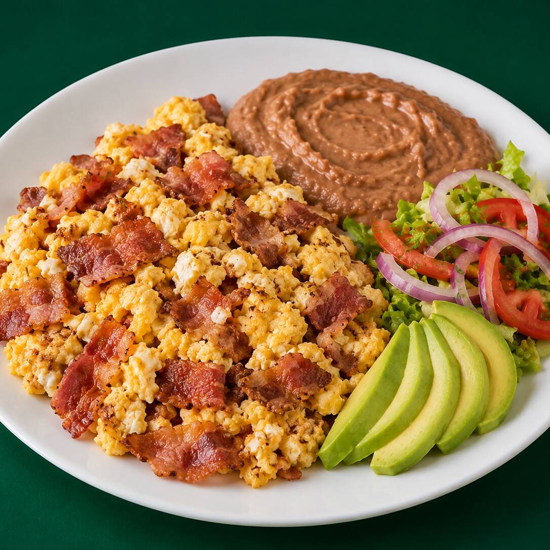 Huevos con Tocino