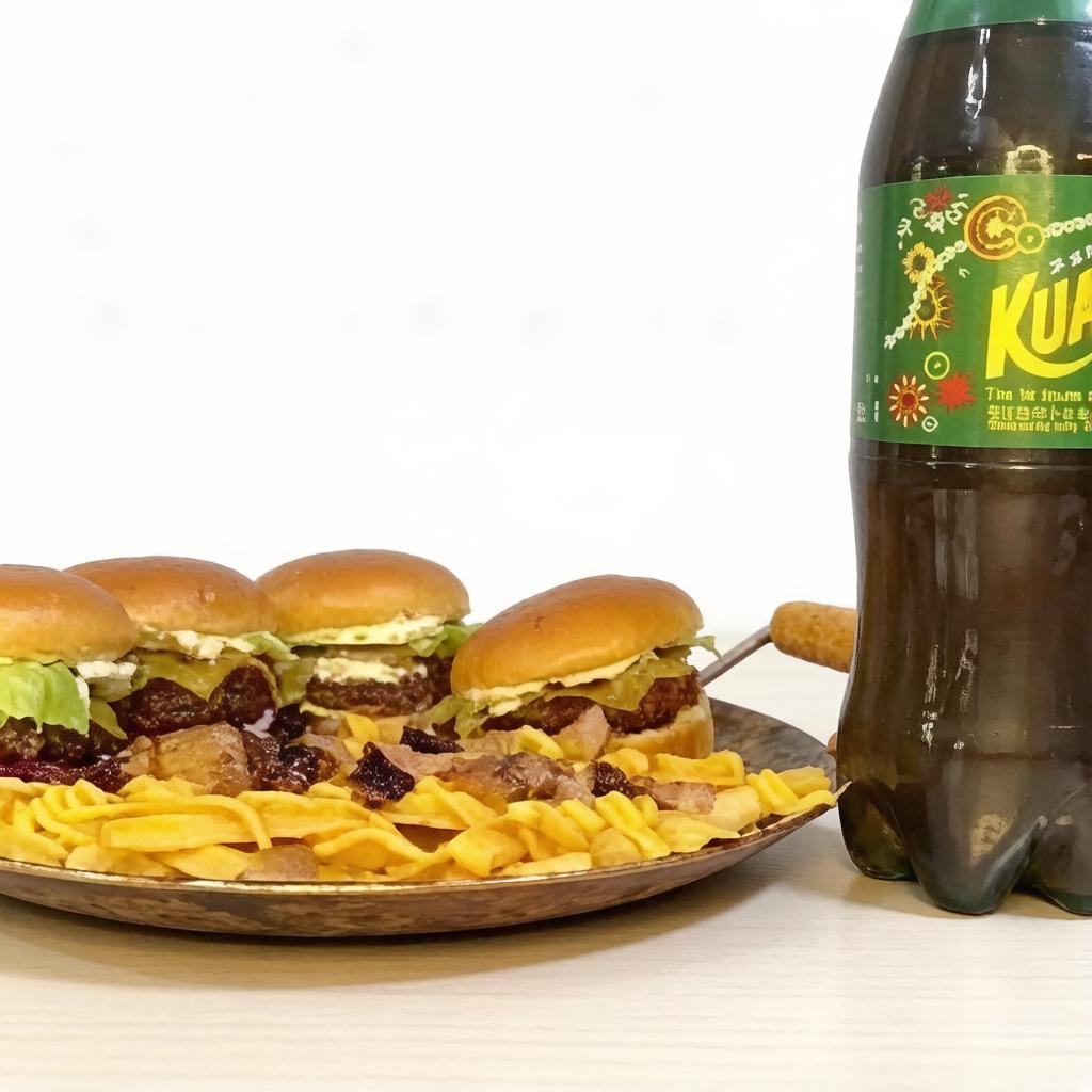 Acompanha 4 vielinha,batata com bacon e cheddar,refrigerante 2l..