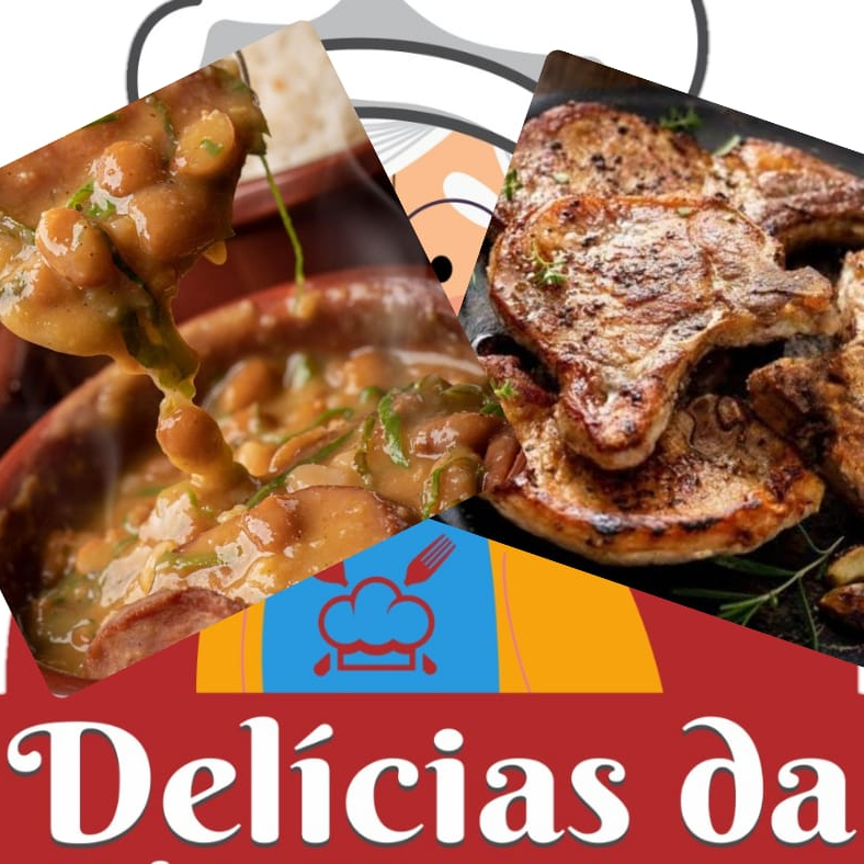 Arroz branco, tutu de feijão, lombo suíno à cavalo e polenta frita