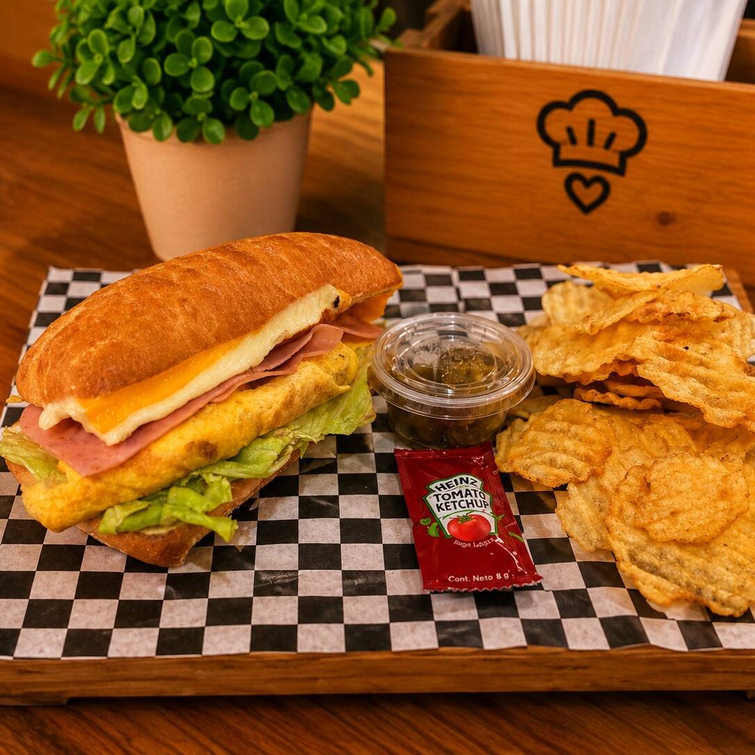 Chapata Omelette de Jamon