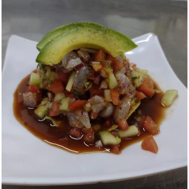 TOSTADA CEVICHE DE CAMARON