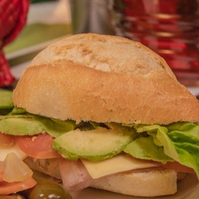 LONCHE DE JAMON CON PANELA