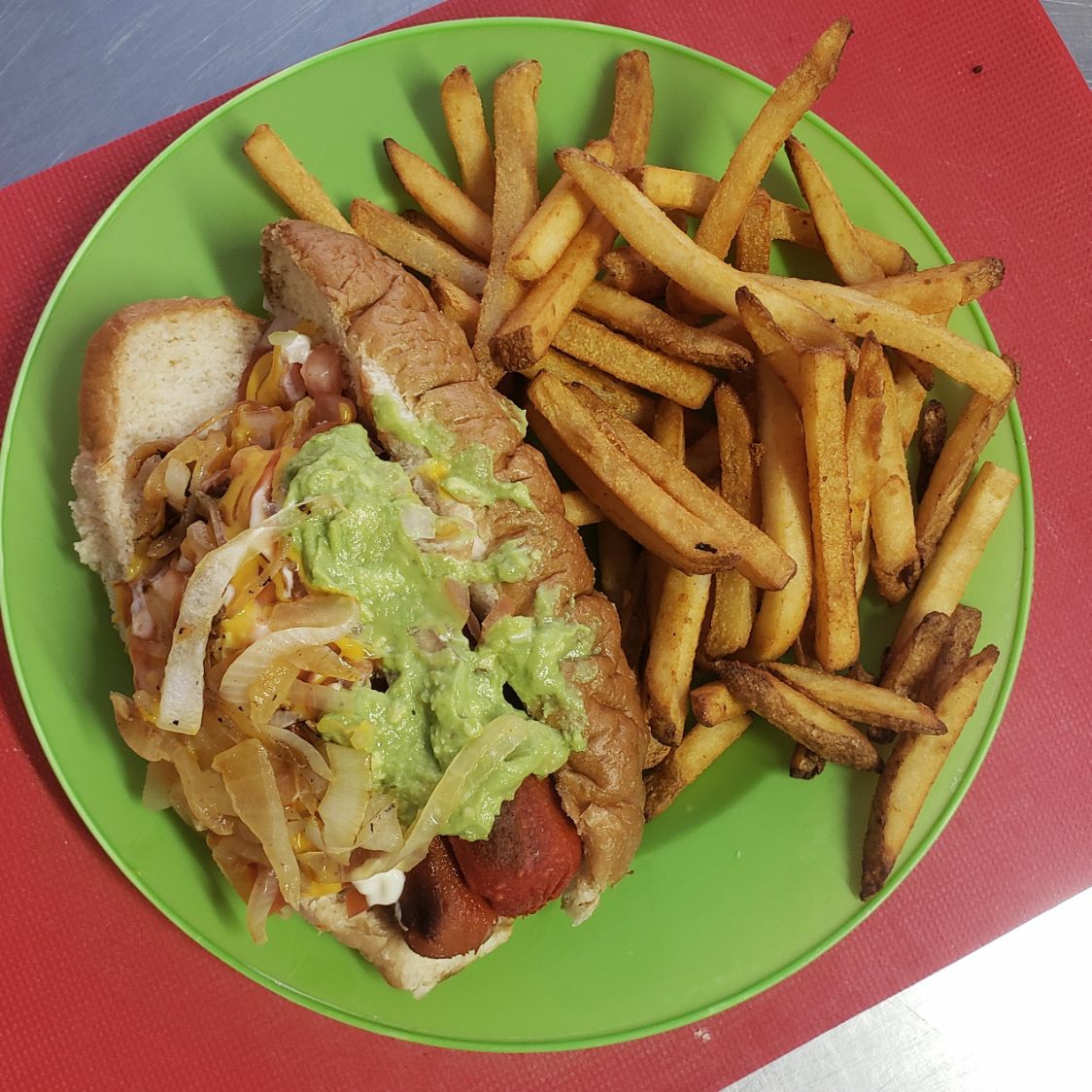 Combo de Dogo Embarazado con Papas