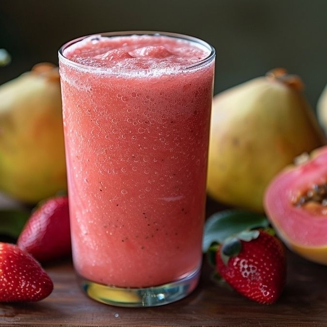 Agua Fresca de Guayaba-Fresa 1L.