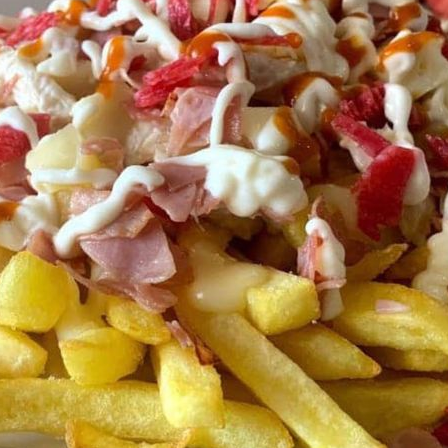 Papas Francesas Hawaianas Piña Jamon