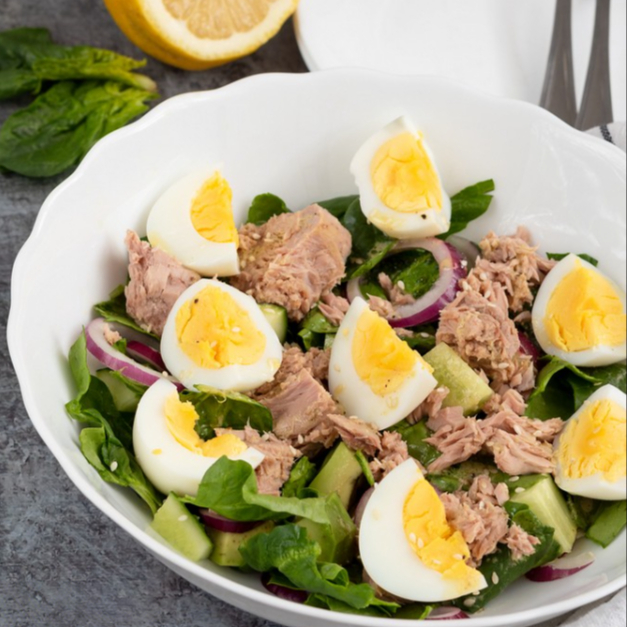 Fit de atun con huevo