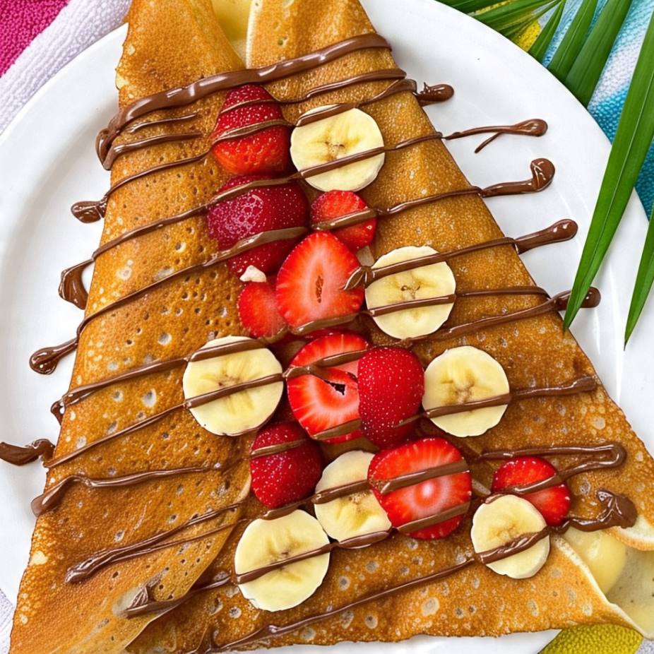 CrepaTropical Nutellosa (Nutella, Fresa, Platano)