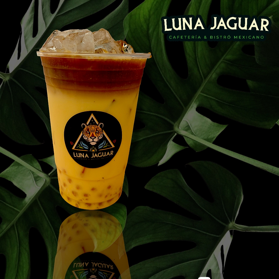 Latte Sabor en las rocas .