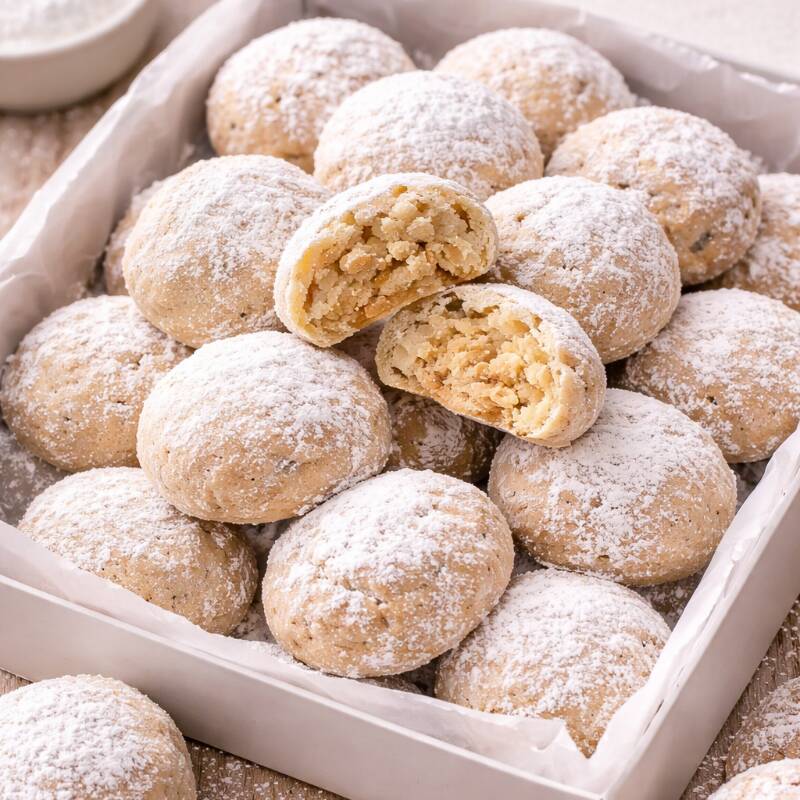 👉 Besitos de Nuez Caseros ❄️ 12 Pzas