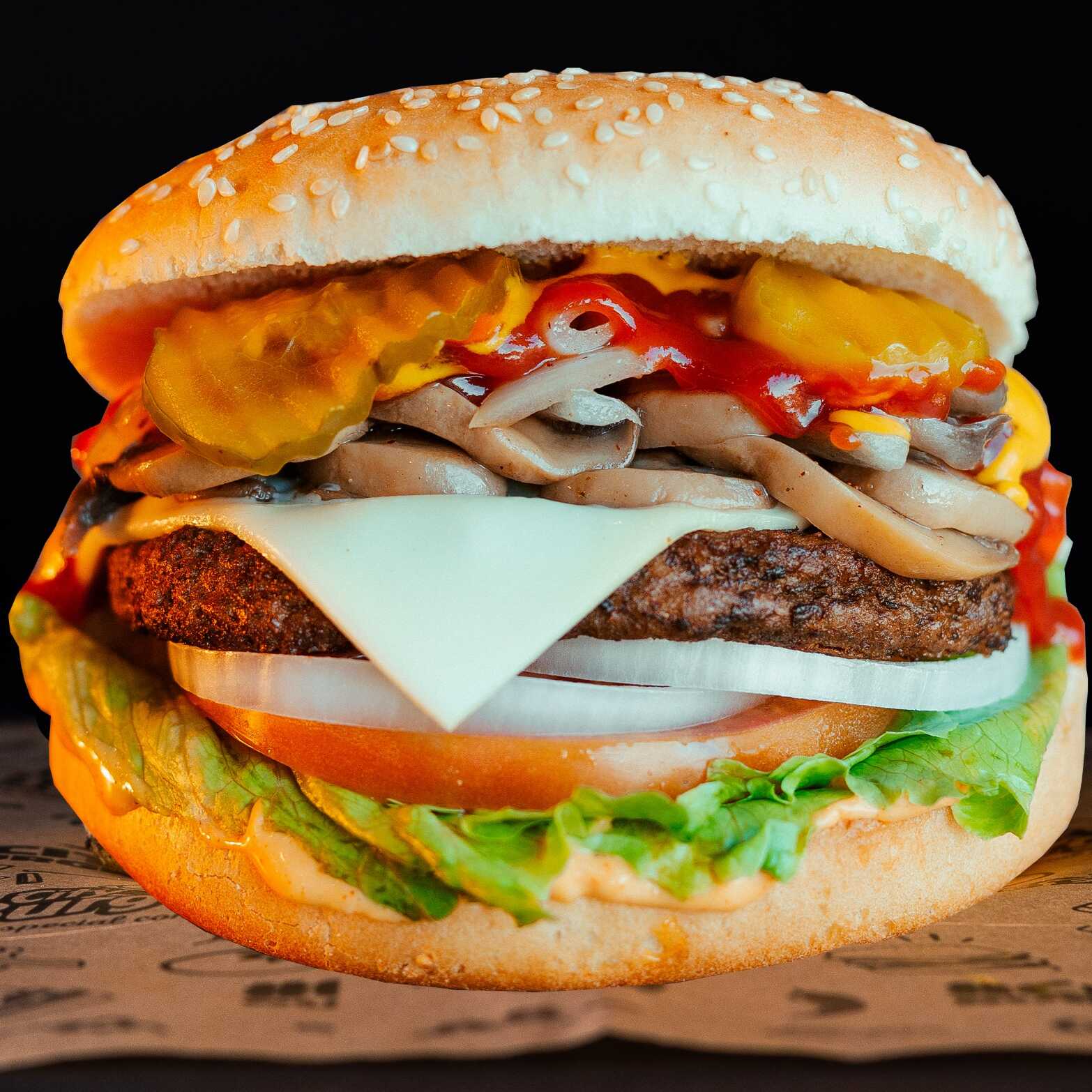 Hamburguesa Champiñones