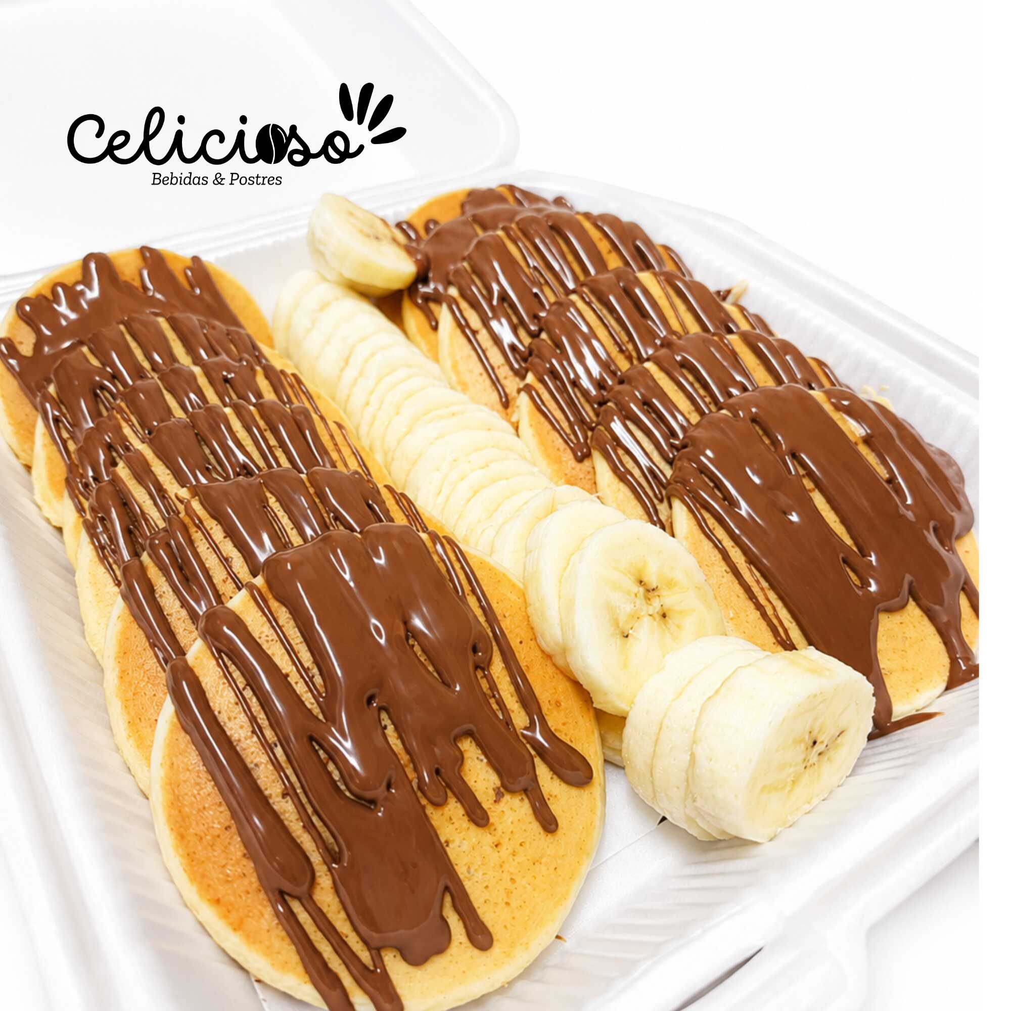 Hot Cakes Minis Platano y Crema de Avellana
