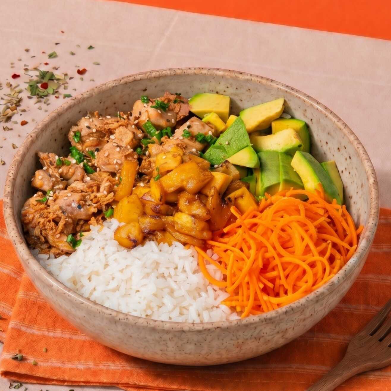 Menú Pollo Teriyaki Bowl