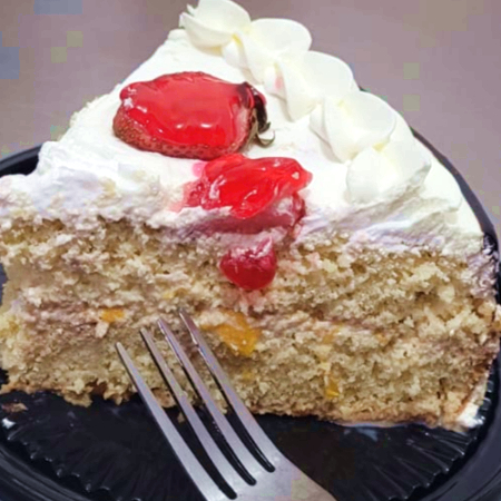 Rebanada de Pastel de 3 Leches Vainilla