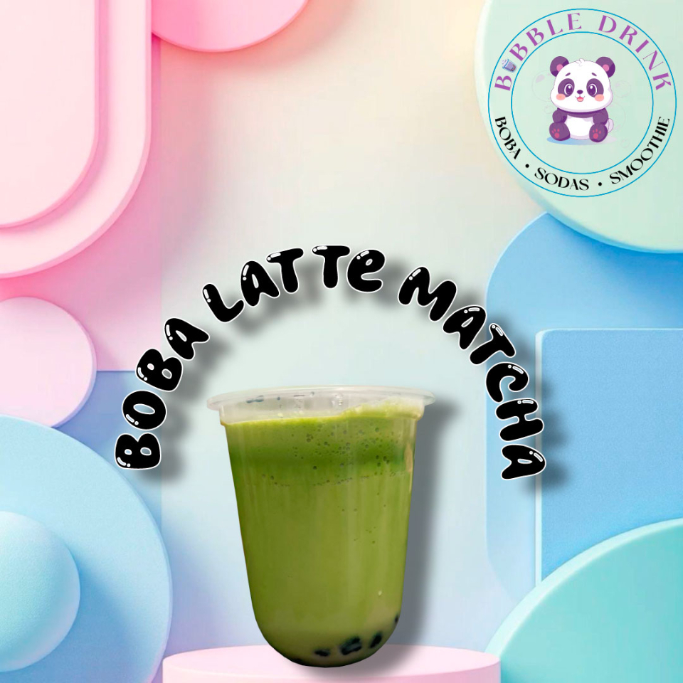 Boba Latte Matcha