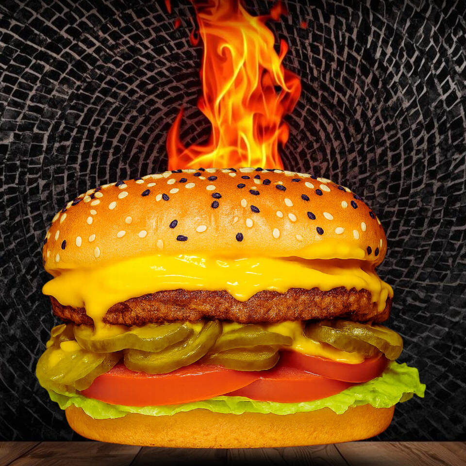 3 Americanas y Media Orden de papas con Queso