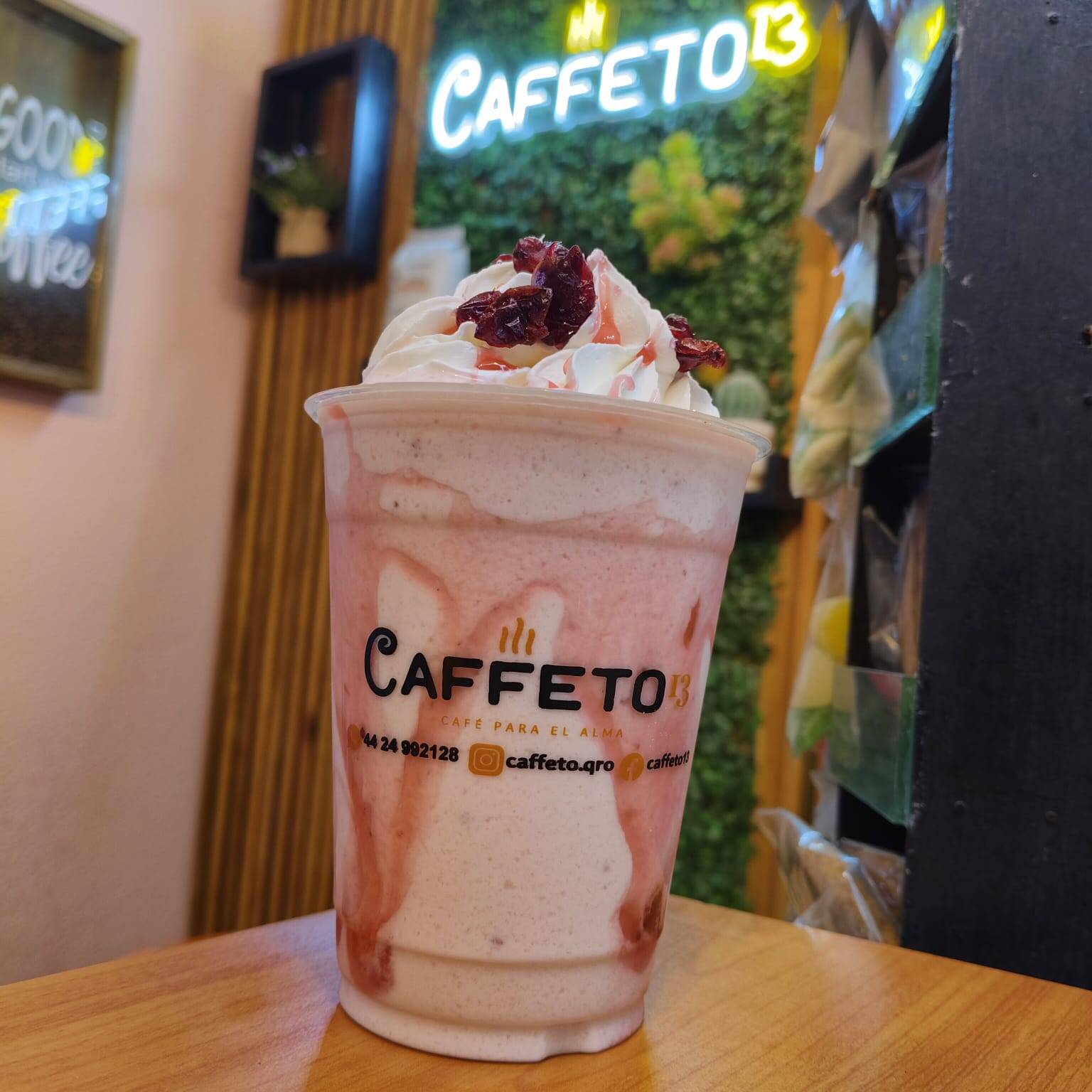 Smoothie de yogur arándano