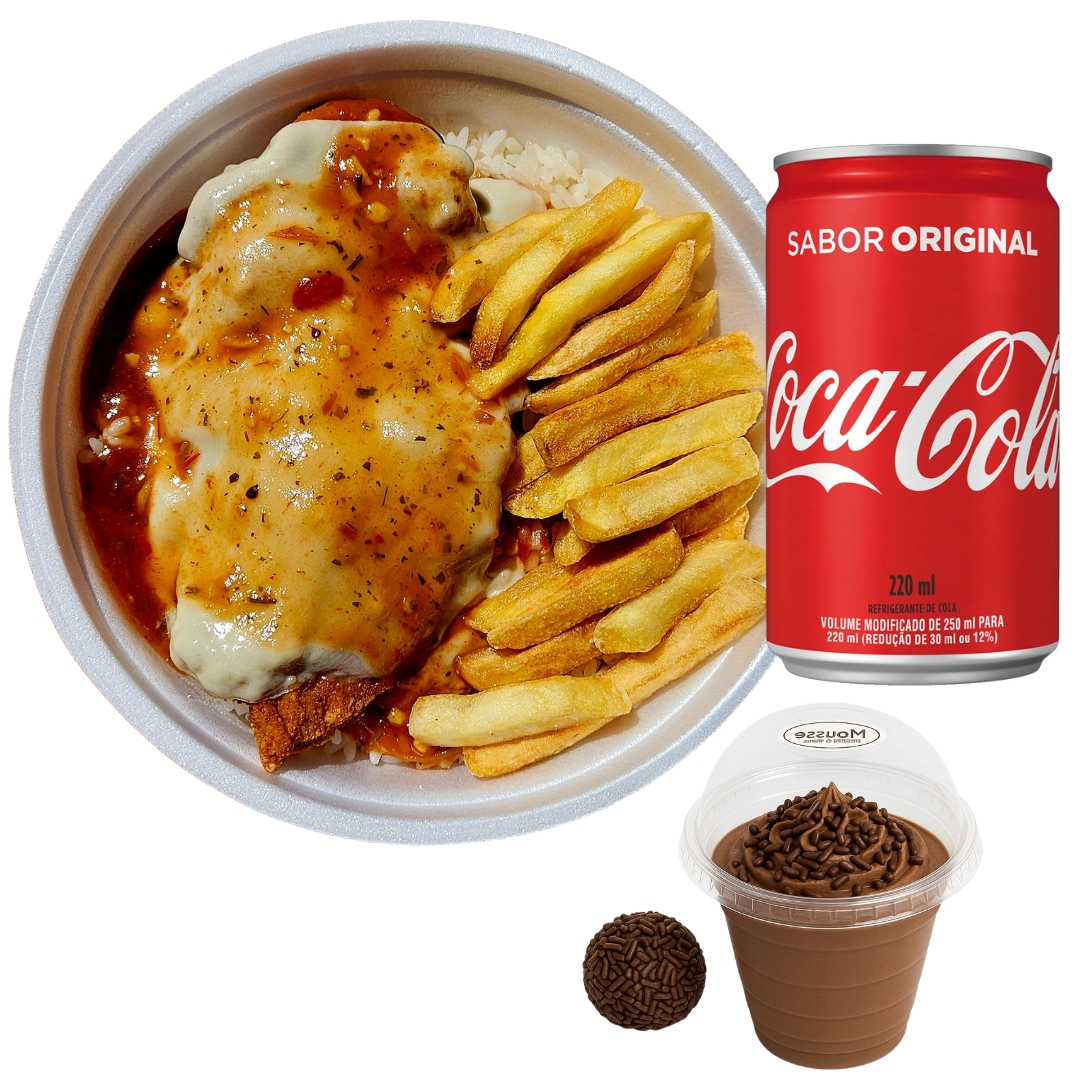 Marmita + Bebida + Sobremesa (não acompanha feijão)