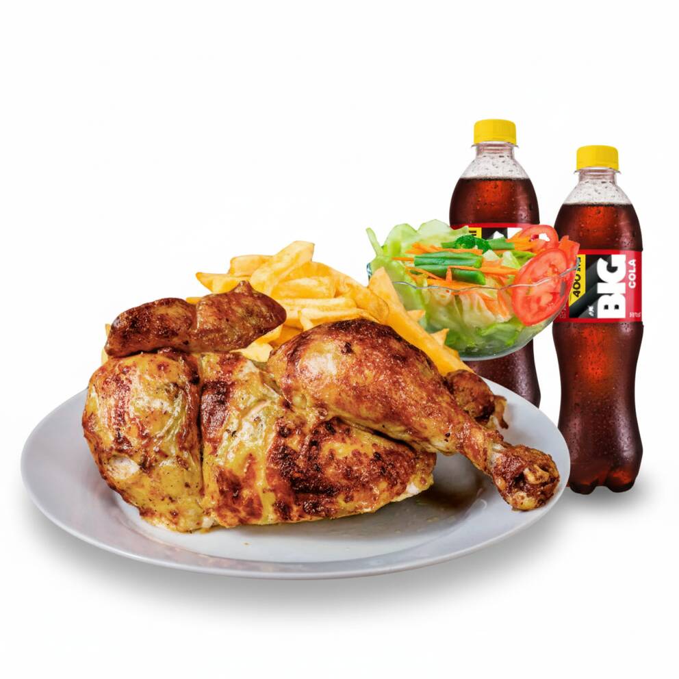 1/2 Pollo a la Brasa + 2 Big Kola 400ml