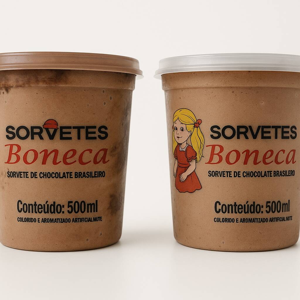 sorvete de chocolate 500ml