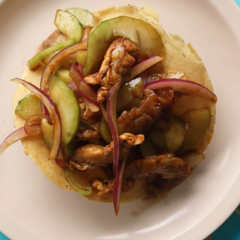 Tostada de Aguachile Negro