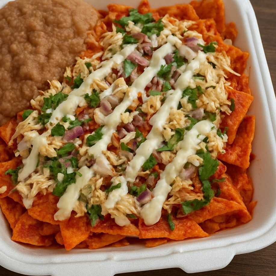 Chilaquiles en Salsa Roja