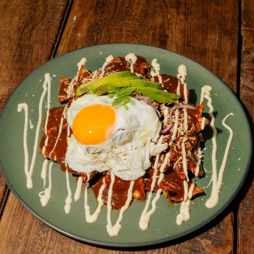 Chilaquiles con Mole
