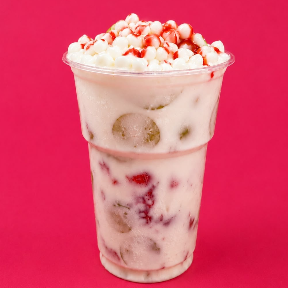 Fresas con Uvas y Crema Mediano