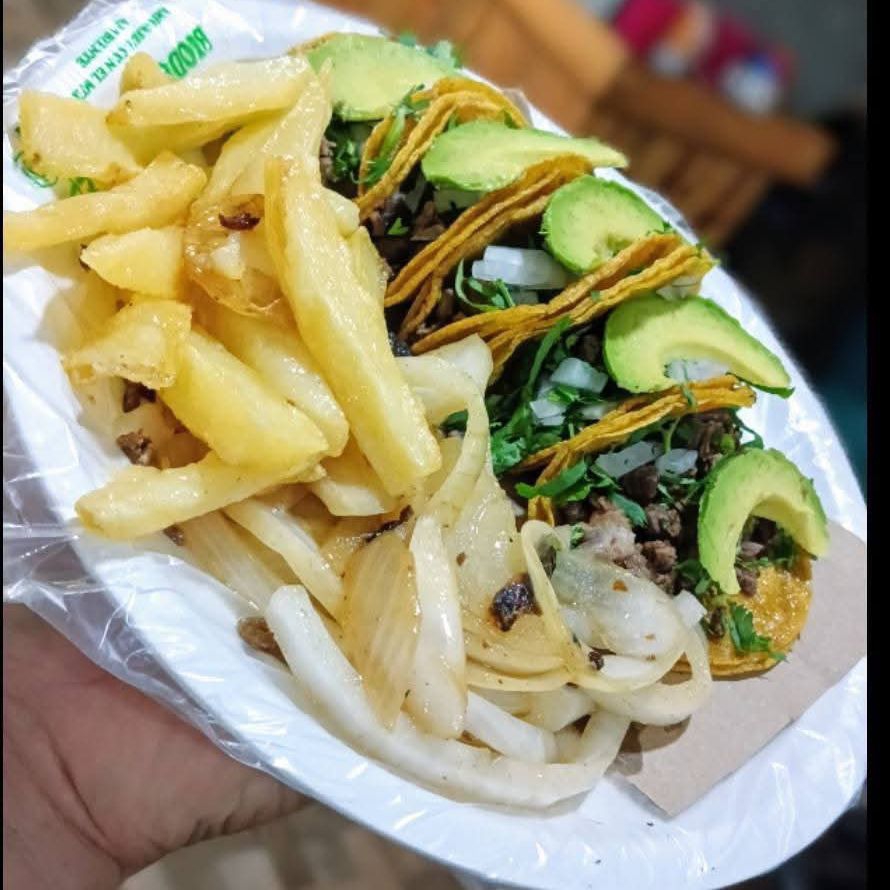 5 TACOS DE CECINA