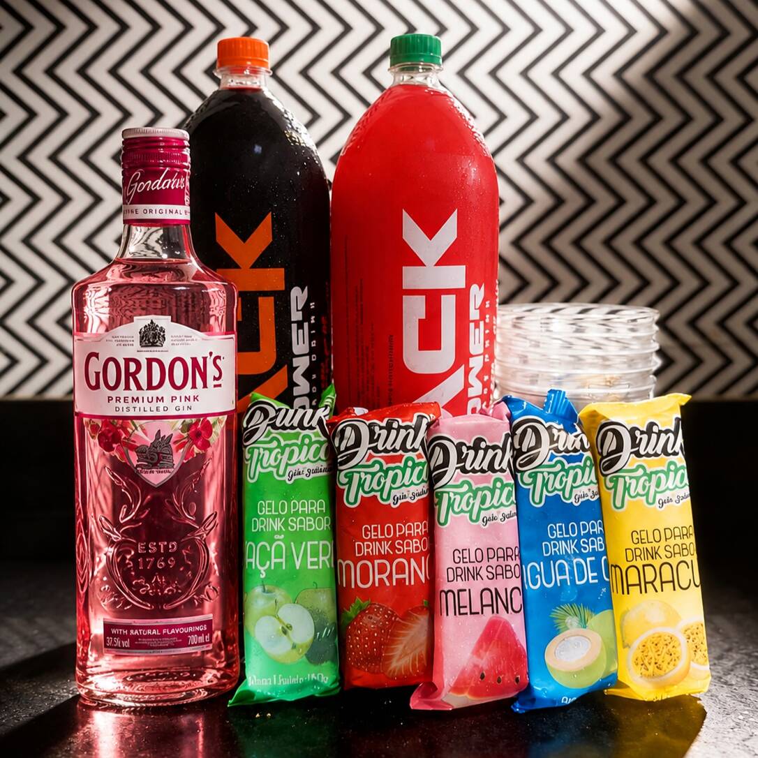 🍓 **Combo Gin Gordon’s Pink** 💗
Prepare-se para uma experiência cheia de sabor e estilo! O clássico Gin Gordon’s Pink com seu irresistível toque frutado, acompanhado de gelos saborizados para deixar sua bebida ainda mais refrescante. 🍹✨
🔥 **Perfeito para curtir com os amigos e aproveitar cada momento!** 🥂