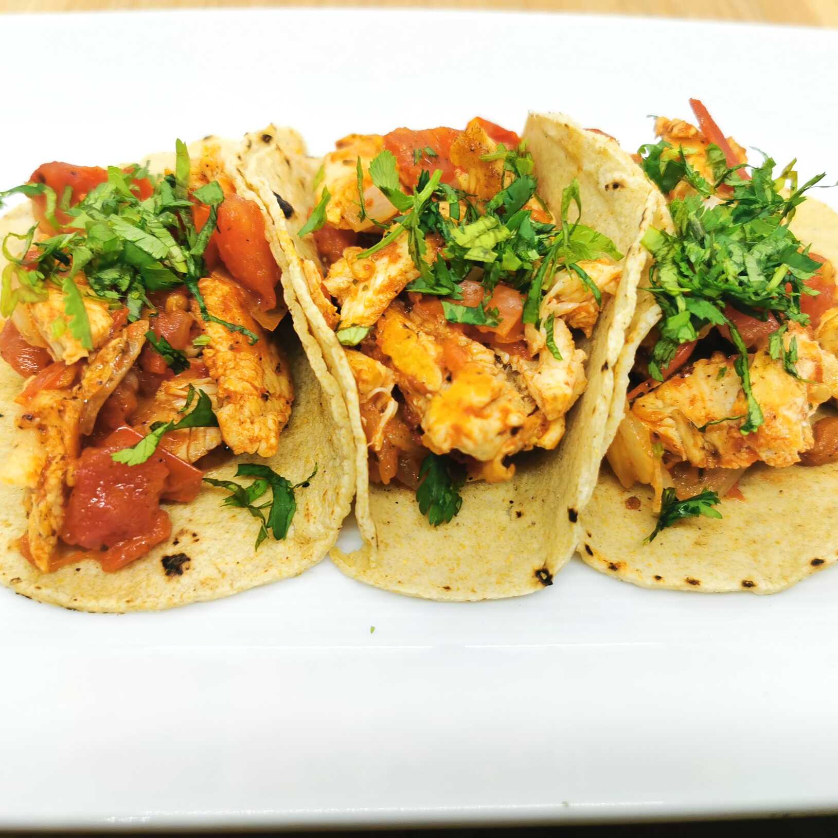 Tacos de Fajitas de Pollo 3pzas