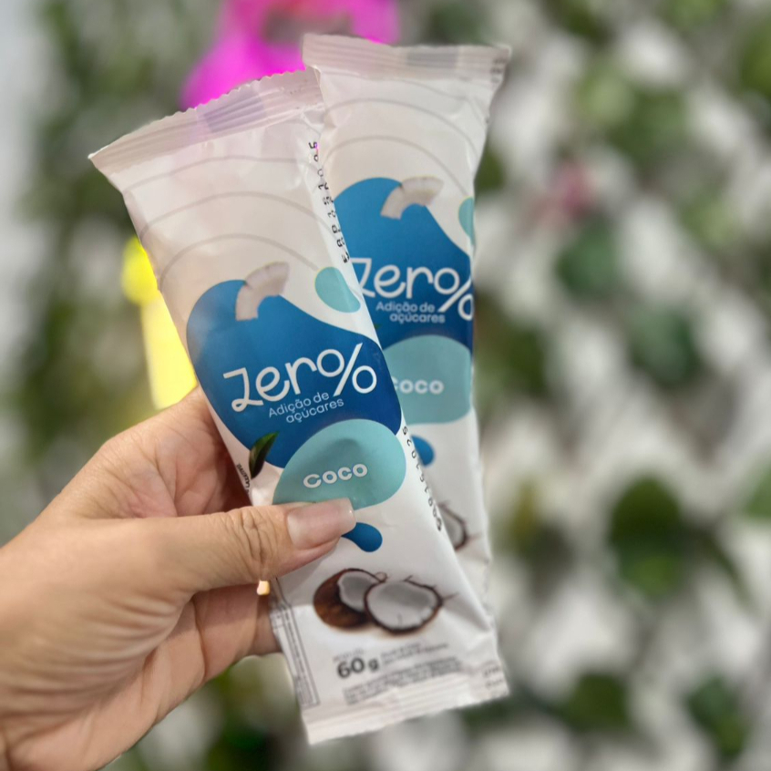 Zero açúcar, com pedaços da fruta